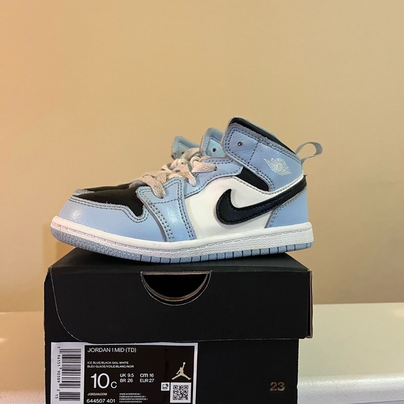Jordan Toddler 1 Mid Ice Blue - Picture 1 of 6